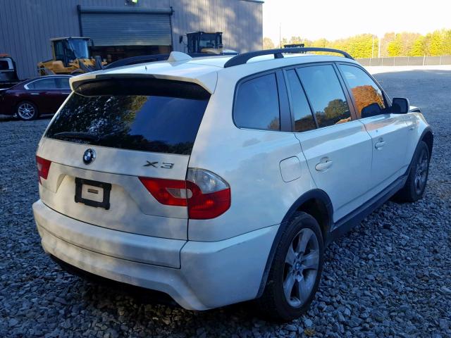 WBXPA934X6WD25460 - 2006 BMW X3 3.0I WHITE photo 4