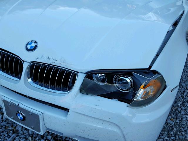 WBXPA934X6WD25460 - 2006 BMW X3 3.0I WHITE photo 9