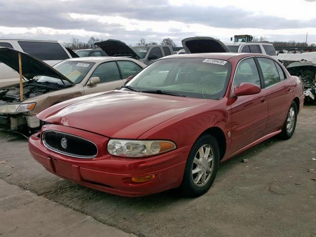 1G4HR54K75U131813 - 2005 BUICK LESABRE LI RED photo 2