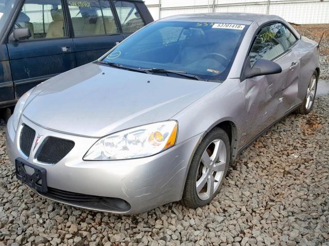 1G2ZH36N874111911 - 2007 PONTIAC G6 GT SILVER photo 2