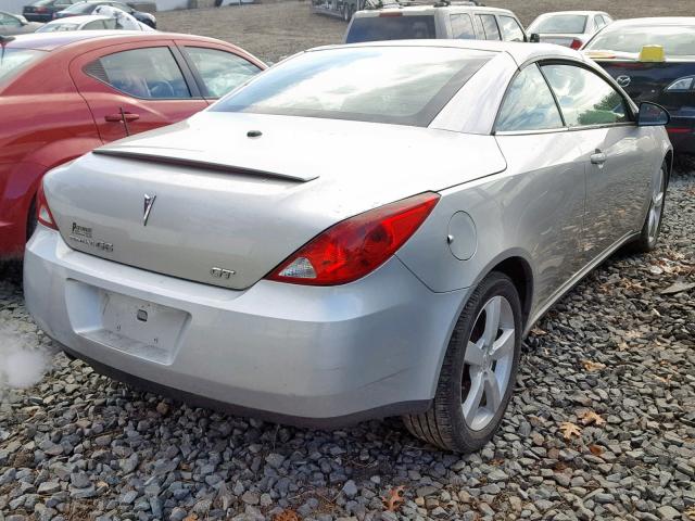 1G2ZH36N874111911 - 2007 PONTIAC G6 GT SILVER photo 4