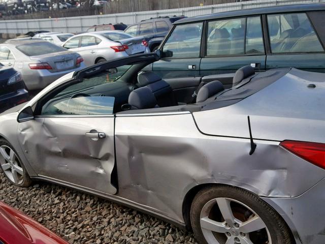 1G2ZH36N874111911 - 2007 PONTIAC G6 GT SILVER photo 9