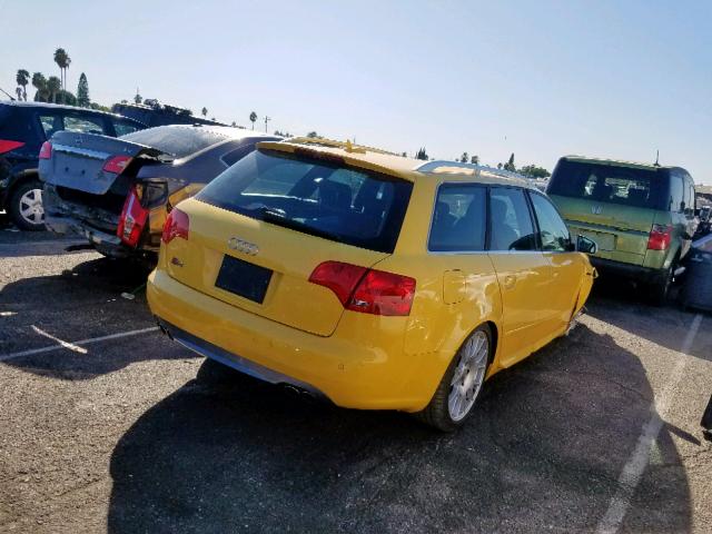 WAUUL98E46A113138 - 2006 AUDI S4 AVANT Q YELLOW photo 4