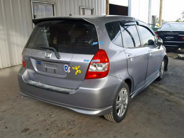 JHMGD38697S047330 - 2007 HONDA FIT S 银色 照片 4