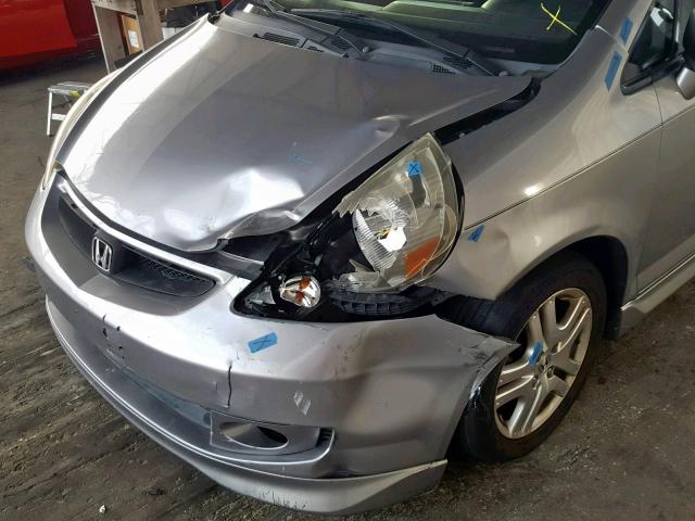 JHMGD38697S047330 - 2007 HONDA FIT S 银色 照片 9