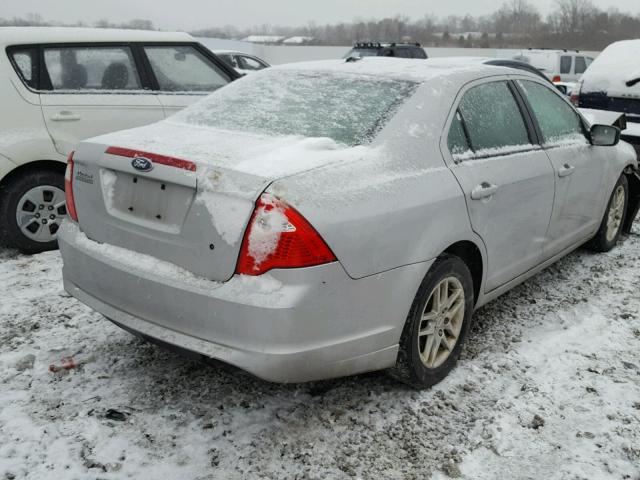 3FAHP0GA8AR429701 - 2010 FORD FUSION S SILVER photo 4