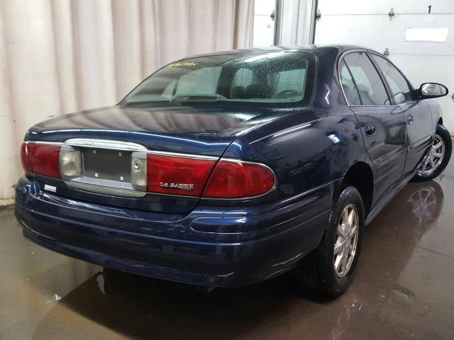 1G4HP52K544170732 - 2004 BUICK LESABRE CU BLUE photo 4