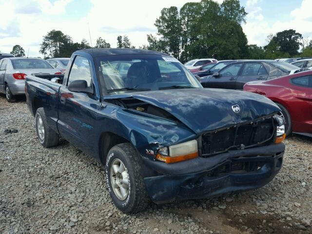 1B7FL26X8VS306022 - 1997 DODGE DAKOTA GREEN photo 1