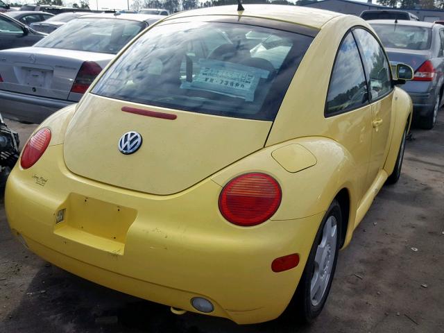 3VWCD21C2YM485995 - 2000 VOLKSWAGEN NEW BEETLE ყვითელი ფოტო 4