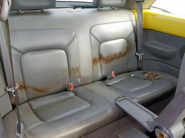 3VWCD21C2YM485995 - 2000 VOLKSWAGEN NEW BEETLE ყვითელი ფოტო 6