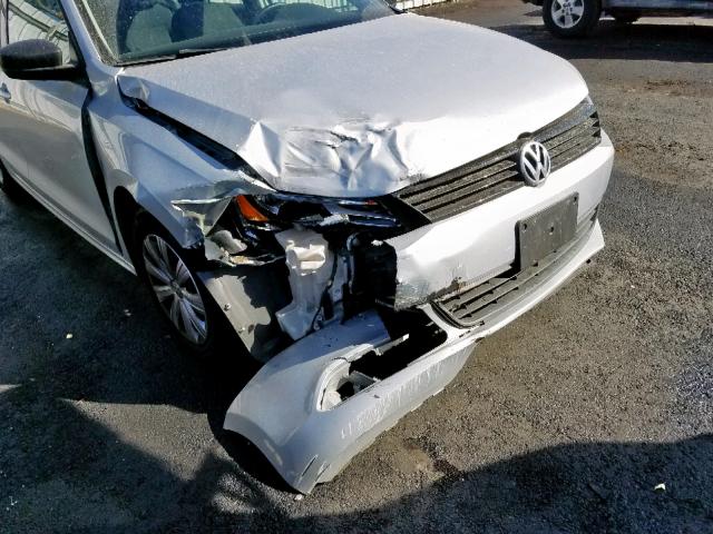 3VW2K7AJ3EM295065 - 2014 VOLKSWAGEN JETTA BASE 银色 照片 9