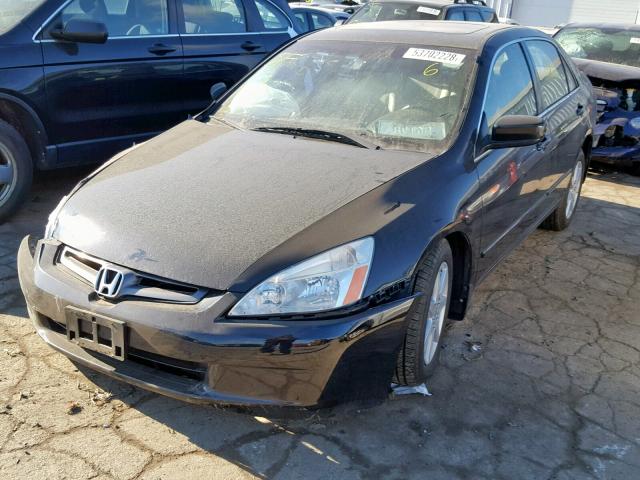 1HGCM66583A090134 - 2003 HONDA ACCORD BLACK photo 2