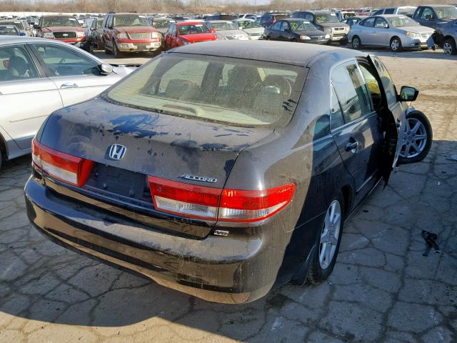 1HGCM66583A090134 - 2003 HONDA ACCORD BLACK photo 4