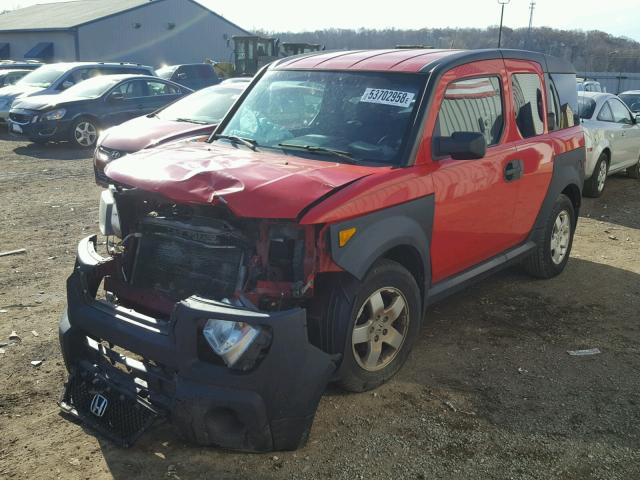 5J6YH28665L010192 - 2005 HONDA ELEMENT EX RED photo 2