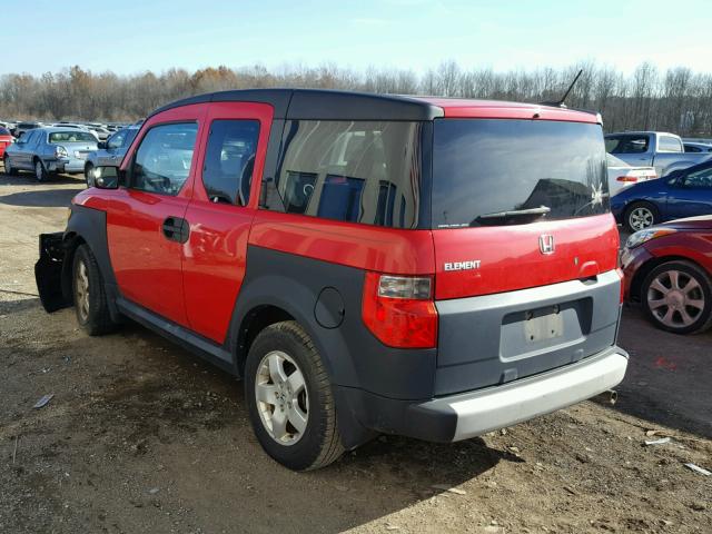 5J6YH28665L010192 - 2005 HONDA ELEMENT EX RED photo 3