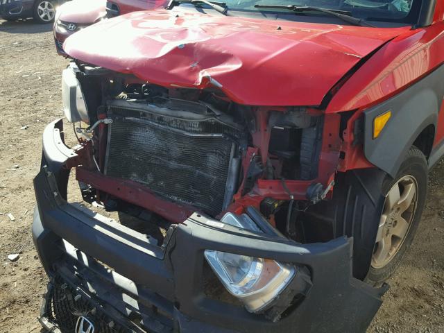 5J6YH28665L010192 - 2005 HONDA ELEMENT EX RED photo 9