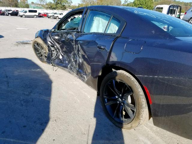 2C3CDXBG7JH163945 - 2018 DODGE CHARGER SX GRAY photo 10