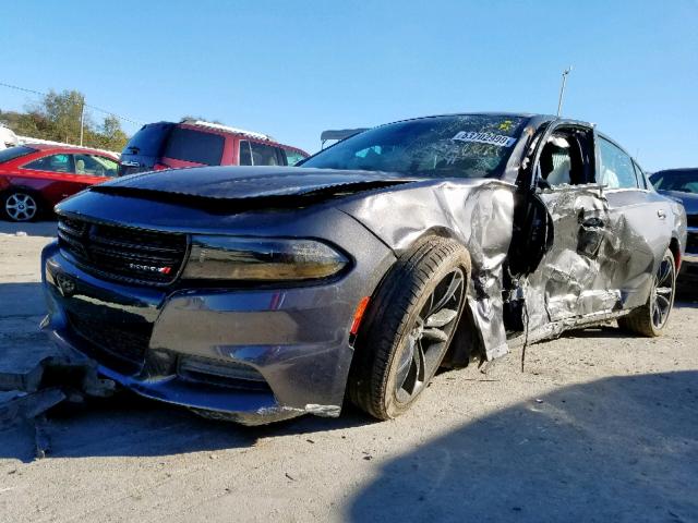 2C3CDXBG7JH163945 - 2018 DODGE CHARGER SX GRAY photo 2