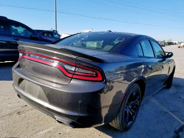 2C3CDXBG7JH163945 - 2018 DODGE CHARGER SX GRAY photo 4