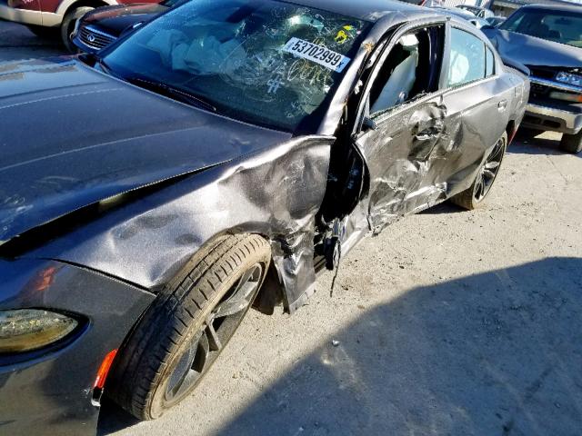 2C3CDXBG7JH163945 - 2018 DODGE CHARGER SX GRAY photo 9