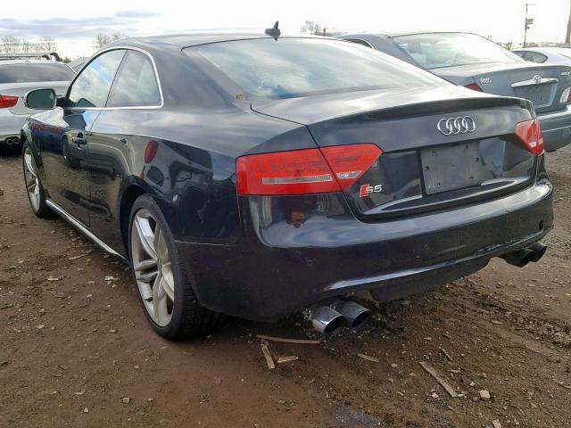 WAU3VAFR8AA009841 - 2010 AUDI S5 PRESTIG BLACK photo 3