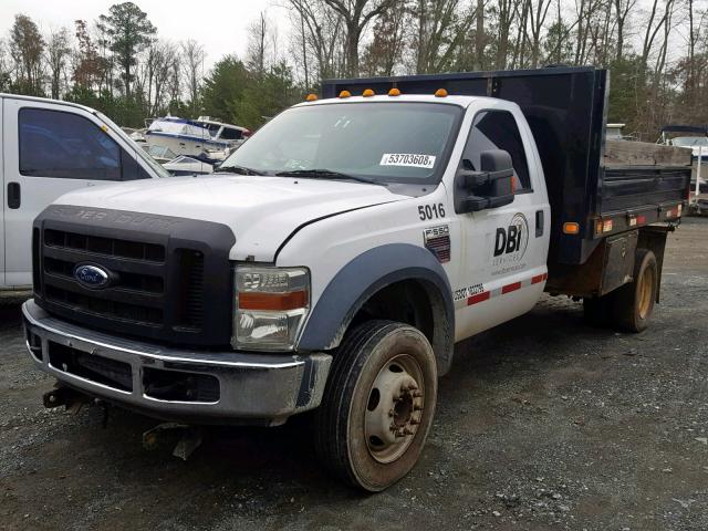 1FDAF56R89EA03276 - 2009 FORD F550 SUPER WHITE photo 2