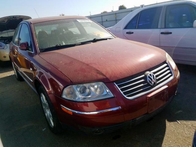 WVWTH63B33P282992 - 2003 VOLKSWAGEN PASSAT GLX MAROON photo 1