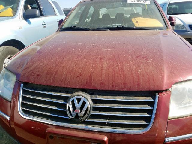 WVWTH63B33P282992 - 2003 VOLKSWAGEN PASSAT GLX MAROON photo 9