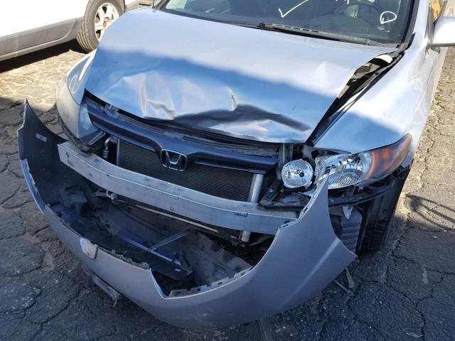 2HGFG12938H577380 - 2008 HONDA CIVIC EXL SILVER photo 9