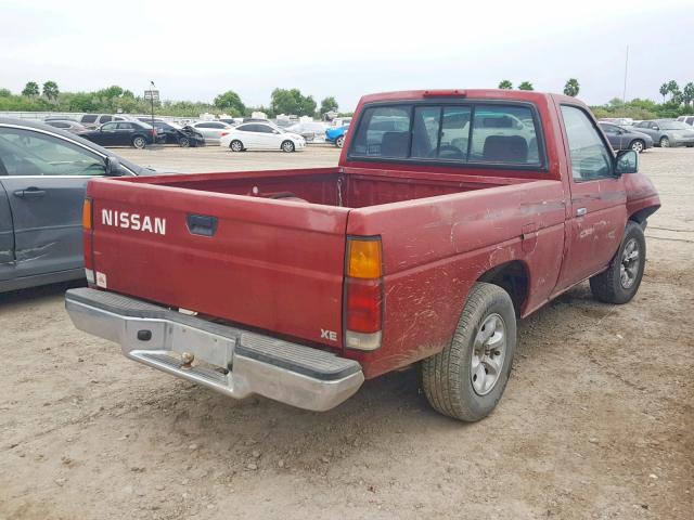 1N6SD11S0VC360519 - 1997 NISSAN TRUCK BASE RED photo 4