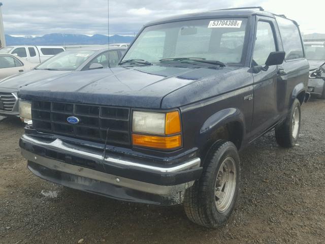 1FMCU12TXLUA61508 - 1990 FORD BRONCO II BLUE photo 2