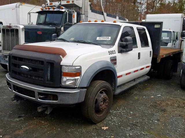 1FDAW57R98EB35489 - 2008 FORD F550 SUPER WHITE photo 2