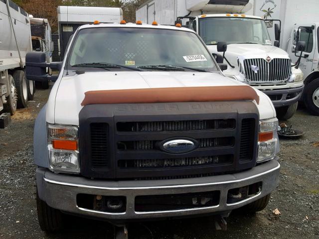 1FDAW57R98EB35489 - 2008 FORD F550 SUPER WHITE photo 9