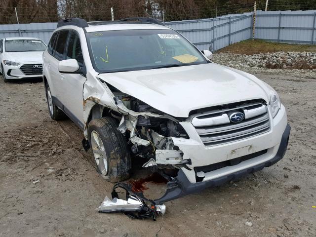 4S4BRJGC6D2223833 - 2013 SUBARU OUTBACK 3. WHITE photo 1