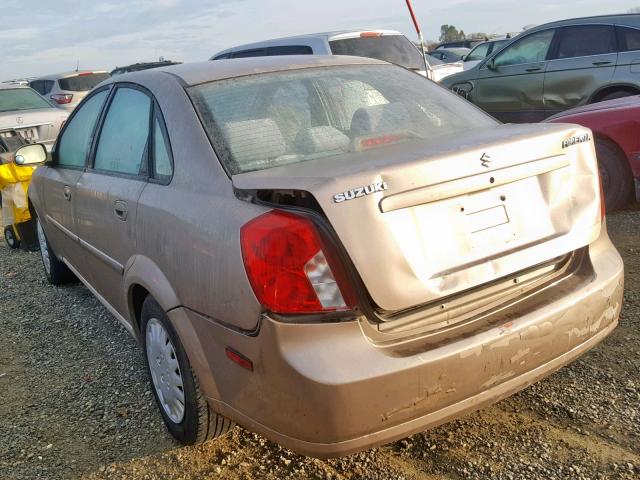 KL5JD56Z75K099753 - 2005 SUZUKI FORENZA S BEIGE photo 3