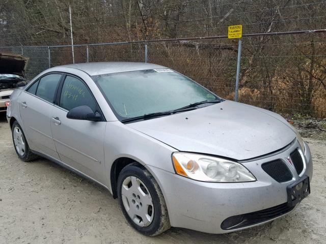 1G2ZF58B374131259 - 2007 PONTIAC G6 VALUE L SILVER photo 1