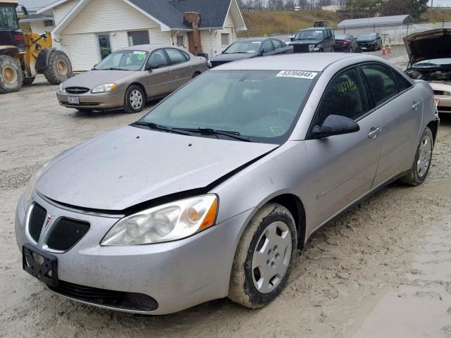 1G2ZF58B374131259 - 2007 PONTIAC G6 VALUE L SILVER photo 2