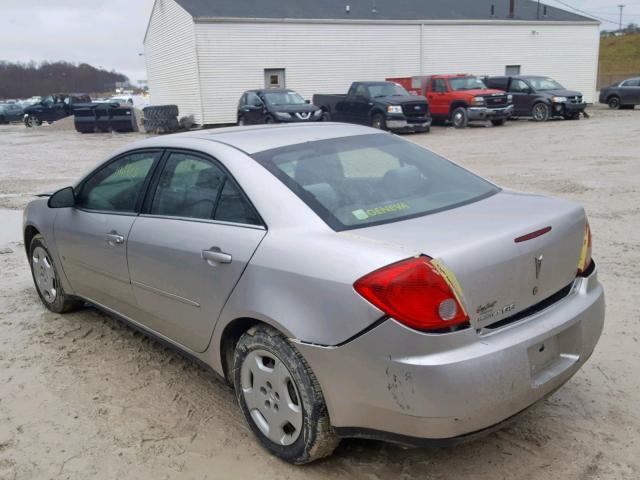 1G2ZF58B374131259 - 2007 PONTIAC G6 VALUE L SILVER photo 3