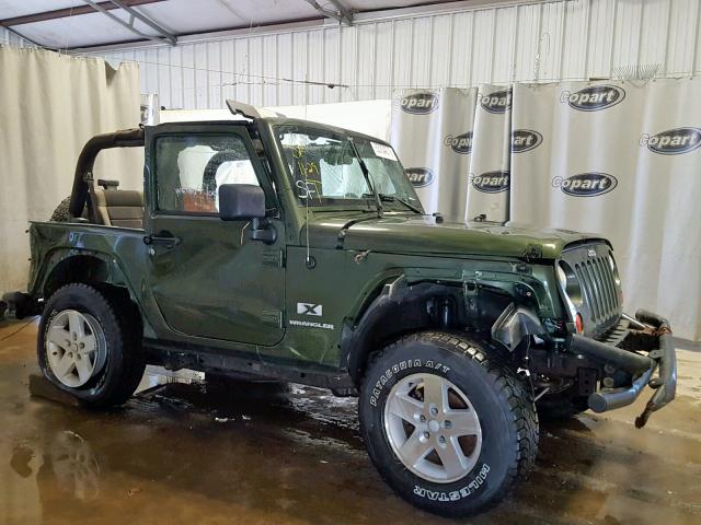 1J4FA24117L197852 - 2007 JEEP WRANGLER X GREEN photo 9