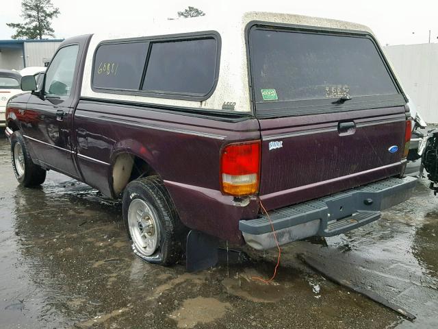 1FTCR10XXPUD60031 - 1993 FORD RANGER PURPLE photo 3