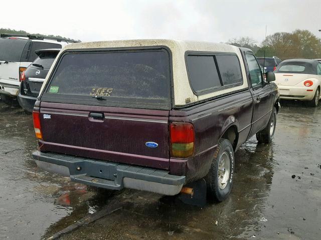 1FTCR10XXPUD60031 - 1993 FORD RANGER PURPLE photo 4