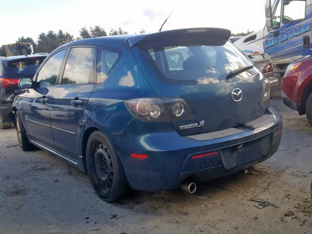 JM1BK344771647856 - 2007 MAZDA 3 HATCHBAC BLUE photo 3