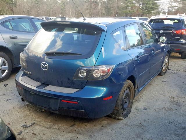 JM1BK344771647856 - 2007 MAZDA 3 HATCHBAC BLUE photo 4