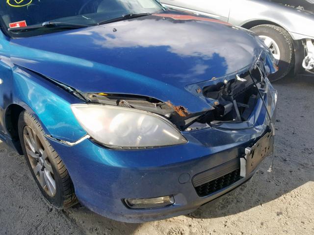 JM1BK344771647856 - 2007 MAZDA 3 HATCHBAC BLUE photo 9