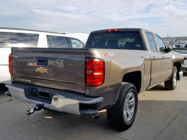 1GCVKREC0FZ415184 - 2015 CHEVROLET SILVERADO BROWN photo 4