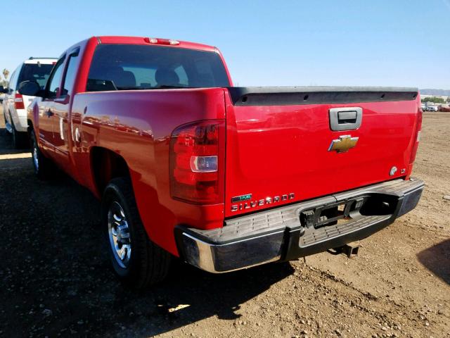 1GCRCREA1BZ221027 - 2011 CHEVROLET SILVERADO RED photo 3