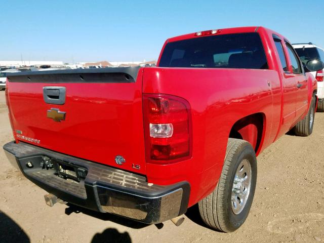 1GCRCREA1BZ221027 - 2011 CHEVROLET SILVERADO RED photo 4