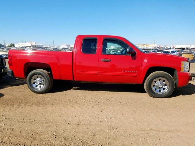 1GCRCREA1BZ221027 - 2011 CHEVROLET SILVERADO RED photo 9