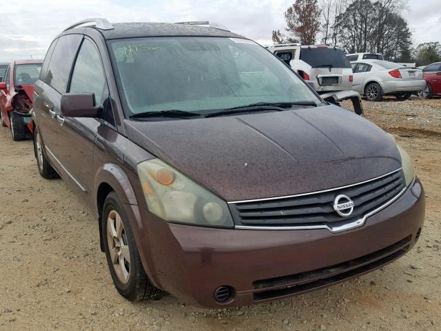 5N1BV28U07N119009 - 2007 NISSAN QUEST S BURGUNDY photo 1