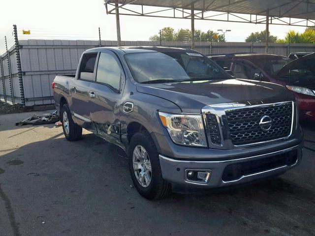 1N6AA1E65HN504219 - 2017 NISSAN TITAN SV GRAY photo 1